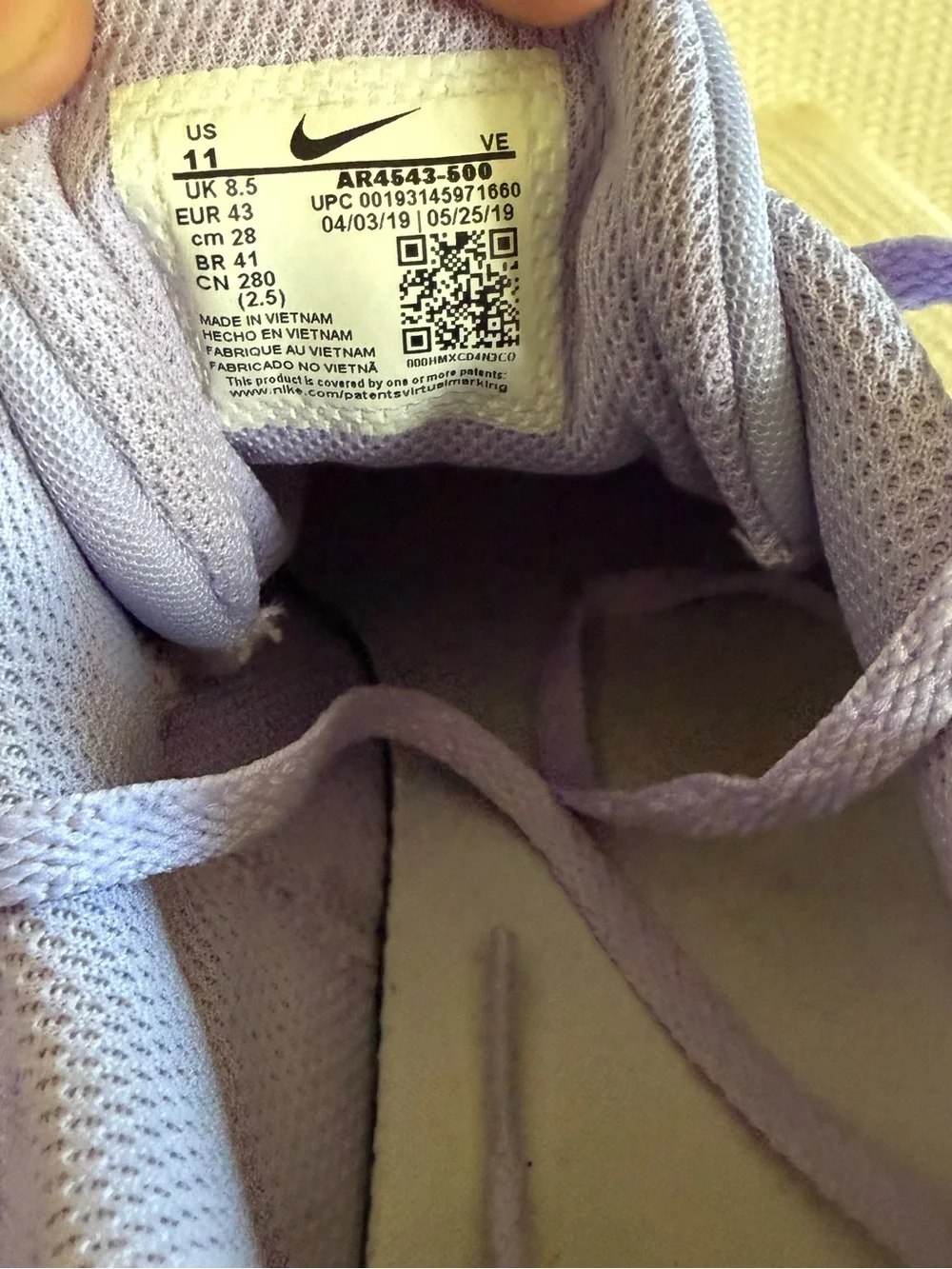 Nike Renew In-Season TR 9 Women’s Size 11 Purple Agate Training Shoes